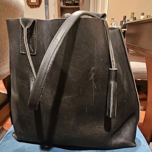 Classic black tote